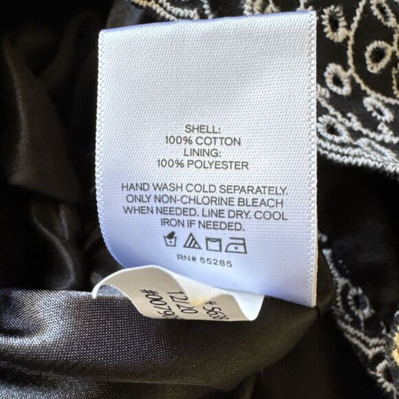 Express Formal Romper Overalls Black White Geometric Lined V Neck Women's Size S - Picture 15 of 16